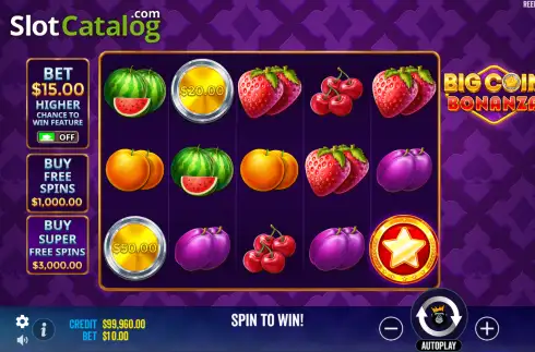 Скрин2. Big Coin Bonanza слот