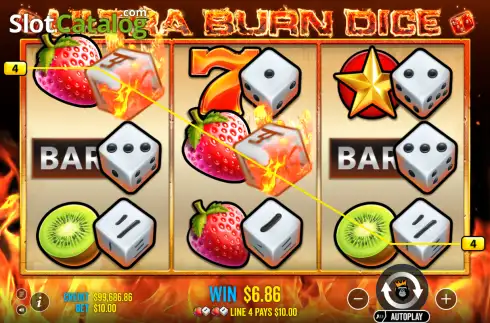 Скрин3. Ultra Burn Dice слот