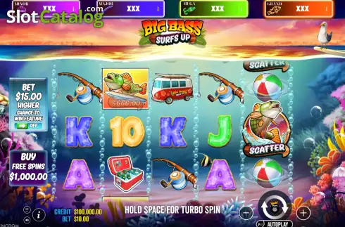 Скрин2. Big Bass Surf’s Up – Big Bass Jackpot Bonanza слот