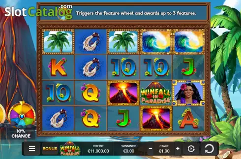 Скрин3. Winfall in Paradise слот