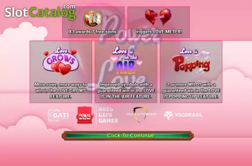 Скрин2. Power of Love слот