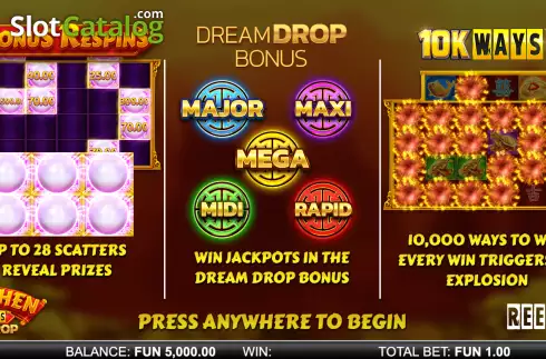Скрин2. Tsai Shen 10K Ways Dream Drop слот