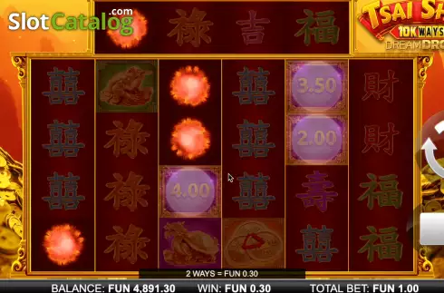 Скрин5. Tsai Shen 10K Ways Dream Drop слот