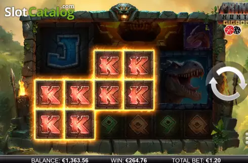 Скрин3. Primal Hunter Gigablox слот