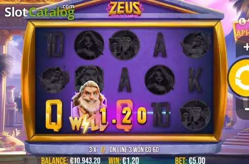 Скрин3. ZEUS God of Gaming слот