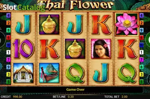 Скрин3. Thai Flower слот
