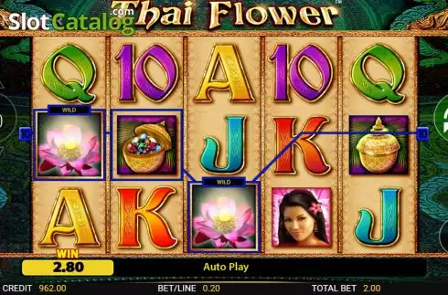 Скрин4. Thai Flower слот