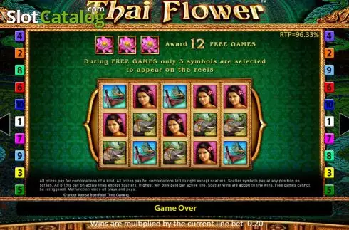 Скрин8. Thai Flower слот