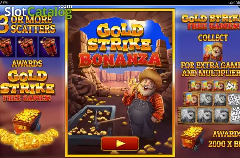 Скрин2. Gold Strike Bonanza слот