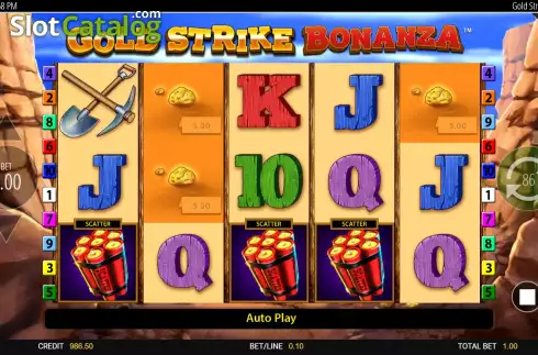 Скрин5. Gold Strike Bonanza слот