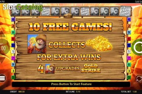 Скрин6. Gold Strike Bonanza слот