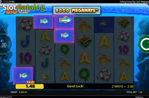 Скрин4. Fishin Frenzy The Big Catch Megaways слот