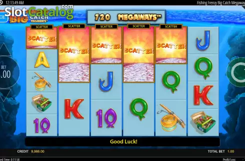 Скрин5. Fishin Frenzy The Big Catch Megaways слот