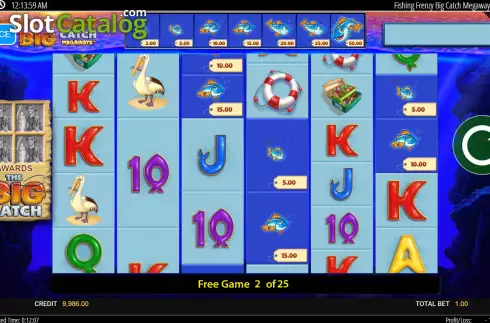 Скрин7. Fishin Frenzy The Big Catch Megaways слот