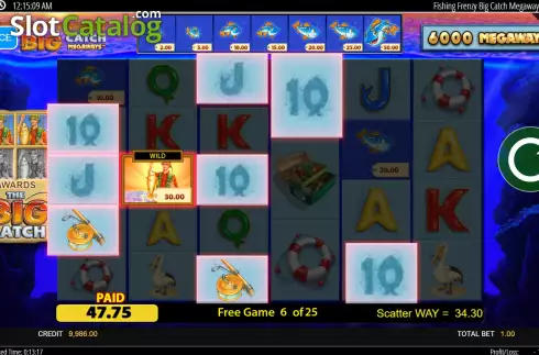 Скрин8. Fishin Frenzy The Big Catch Megaways слот