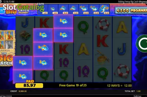 Скрин9. Fishin Frenzy The Big Catch Megaways слот