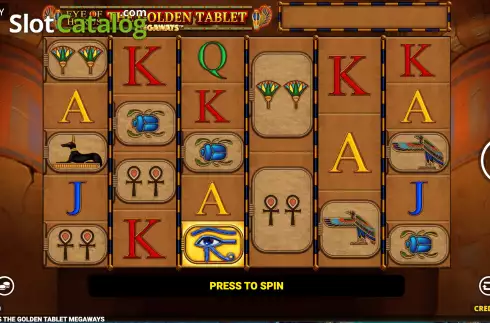 Скрин3. Eye Of Horus The Golden Tablet Megaways слот