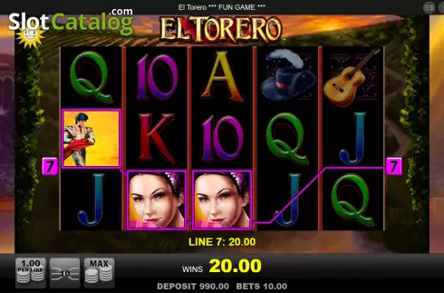 Скрин3. El Torero слот