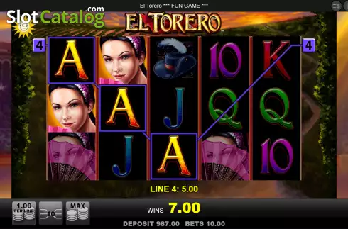 Скрин5. El Torero слот