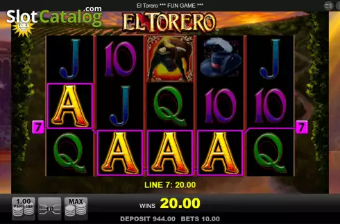 Скрин6. El Torero слот