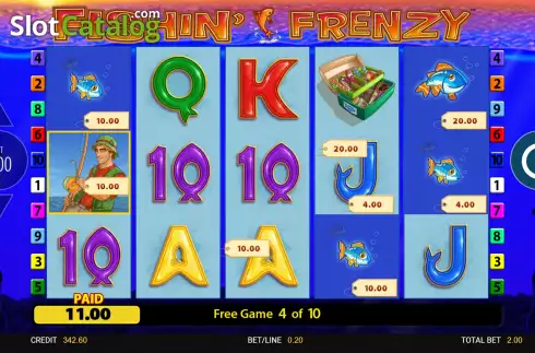 Скрин9. Fishin' Frenzy слот