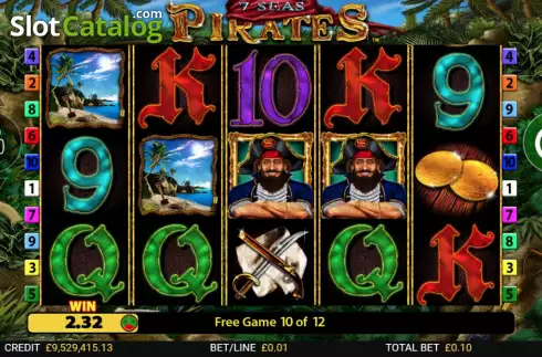 Скрин2. 7 Seas Pirates (Reel Time Gaming) слот