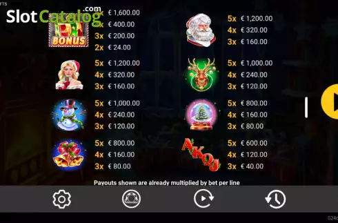 Скрин5. Santas Gifts (Reevo) слот