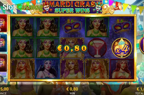 Скрин3. Mardi Gras Super Wins слот