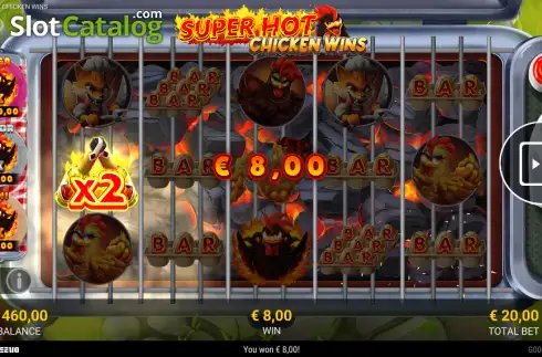 Скрин3. Super Hot Chicken Wins слот
