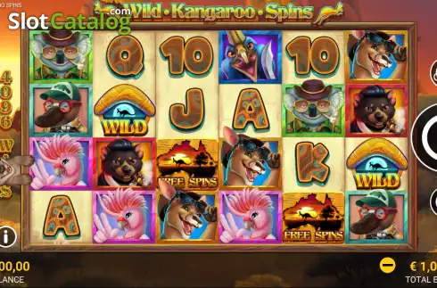 Скрин2. Wild Kangaroo Spins слот