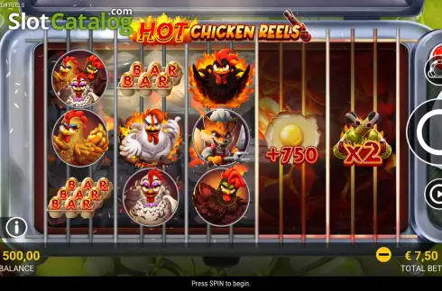 Скрин2. Hot Chicken Reels слот