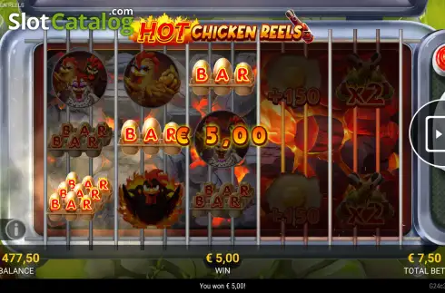 Скрин3. Hot Chicken Reels слот