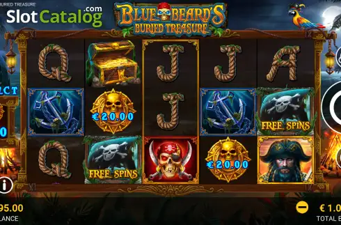 Скрин2. Blue Beard’s Buried Treasure слот
