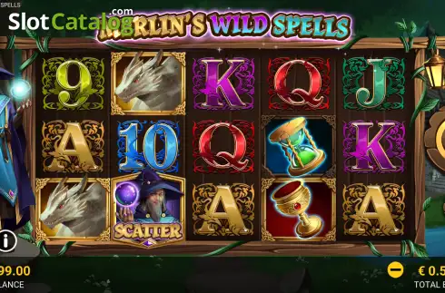 Скрин2. Merlin’s Wild Spells слот