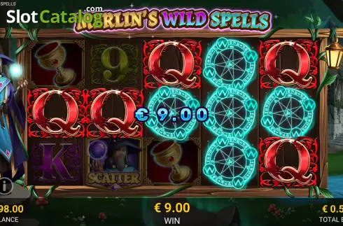 Скрин3. Merlin’s Wild Spells слот