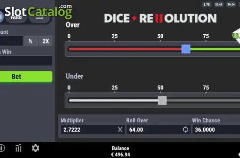 Скрин3. Dice Revolution слот