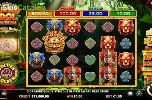 Скрин2. The Cursed Idol of Montezuma – Treasure Hunt слот