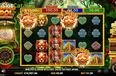 Скрин3. The Cursed Idol of Montezuma – Treasure Hunt слот
