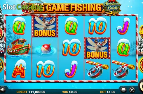 Скрин2. Big Game Fishing Christmas Catch слот