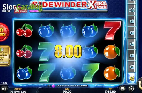 Скрин3. Sidewinder Xtra Power слот