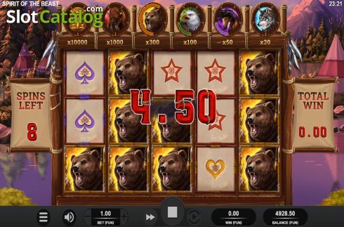 Скрин8. Spirit of the Beast слот