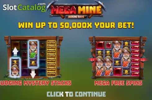 Скрин2. Mega Mine Nudging Ways слот