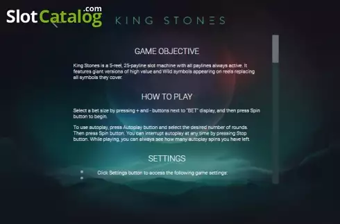 Скрин5. King Stones слот