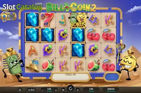 Скрин2. Bill & Coin 2 Mummy Mischief слот