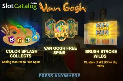 Скрин2. Van Gogh (Million Games) слот