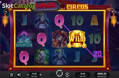 Скрин3. Zombie Circus слот