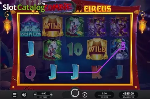 Скрин4. Zombie Circus слот