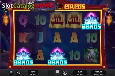 Скрин5. Zombie Circus слот