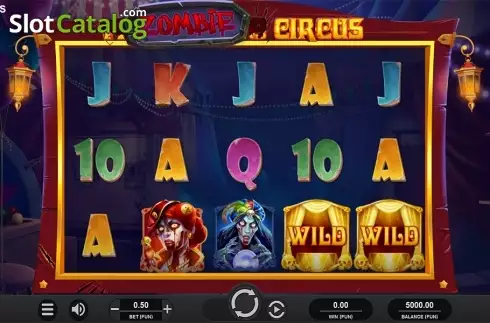 Скрин2. Zombie Circus слот