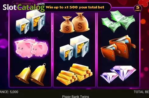 Скрин2. Piggy Bank Twins слот